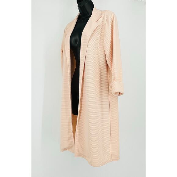 Boohoo Long Open Cardigan in Cream Size 10 - Picture 4 of 5